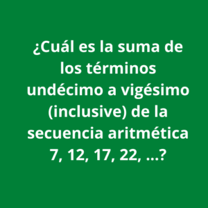 Resolviendo ejercicios de sumas de secuencias aritméticas