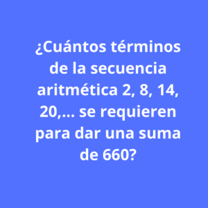 Resolviendo ejercicios de sumas de secuencias aritméticas