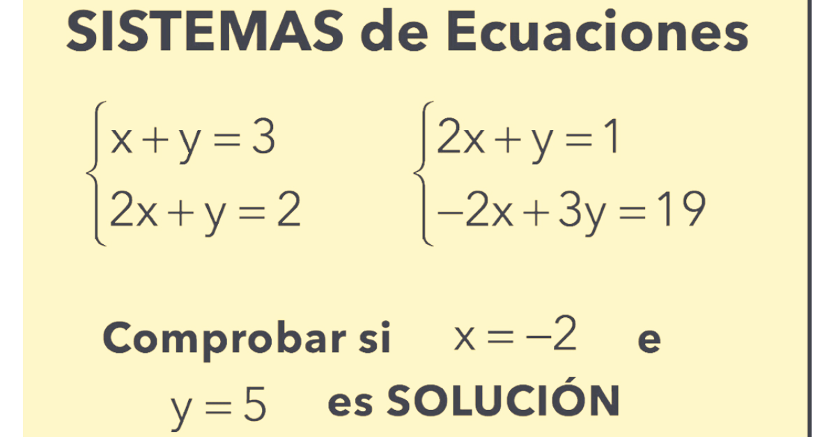 ¿qué Métodos Existen Para Resolver Sistemas De Ecuaciones