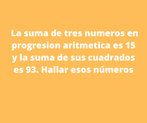 Suma de Progresión Aritmética