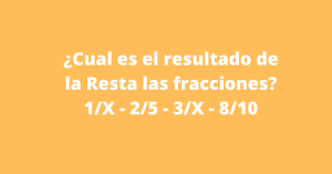 fracciones con distinto denominador