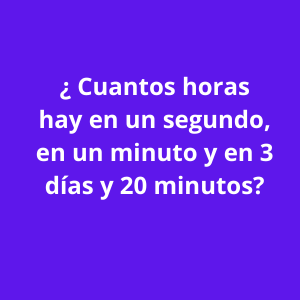 Unidad de medida del tiempo