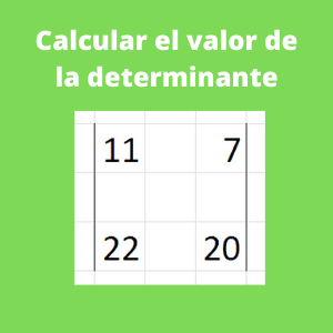 determinante de una matriz