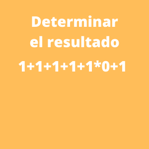 orden de operaciones