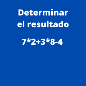 orden de operaciones 