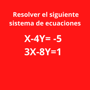 sistema de ecuaciones 2x2