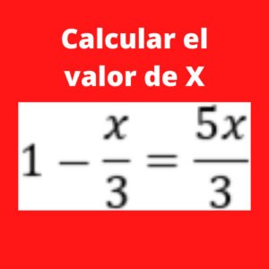 ecuacion de primer grado con una incognita
