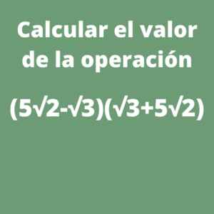 ejercicios de álgebra