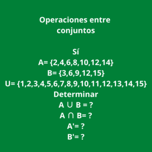 operaciones con conjuntos