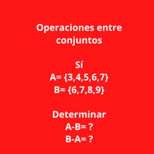 operaciones con conjuntos