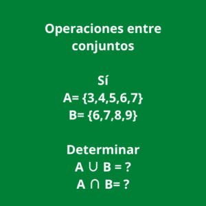 operaciones con conjuntos
