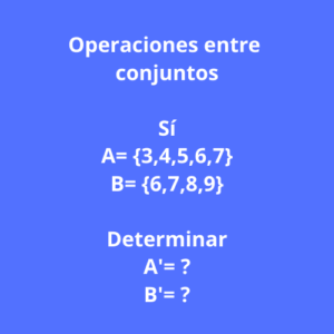 operaciones con conjuntos ejercicios