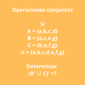 operaciones con conjuntos ejercicios