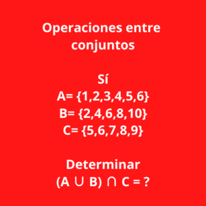 operaciones entre conjuntos