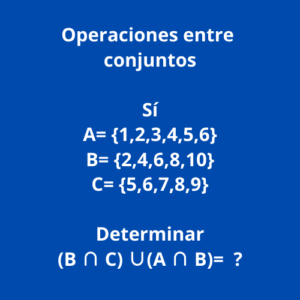 operaciones entre conjuntos