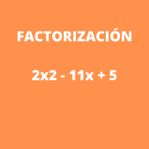 Como se factoriza una ecuacion